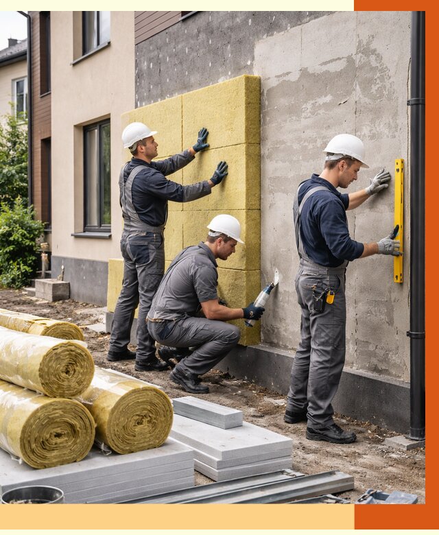 Утепление таунхауса в Кандалакше от 7274 руб/м2 — комплекс под ключ | ТепломастерКнд