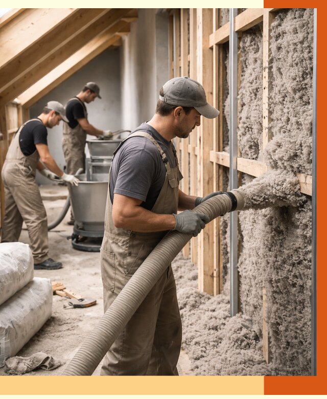 Утепление таунхауса эковатой в Кандалакше от 2223 руб./м² — монтаж и задувка | ТепломастерКнд