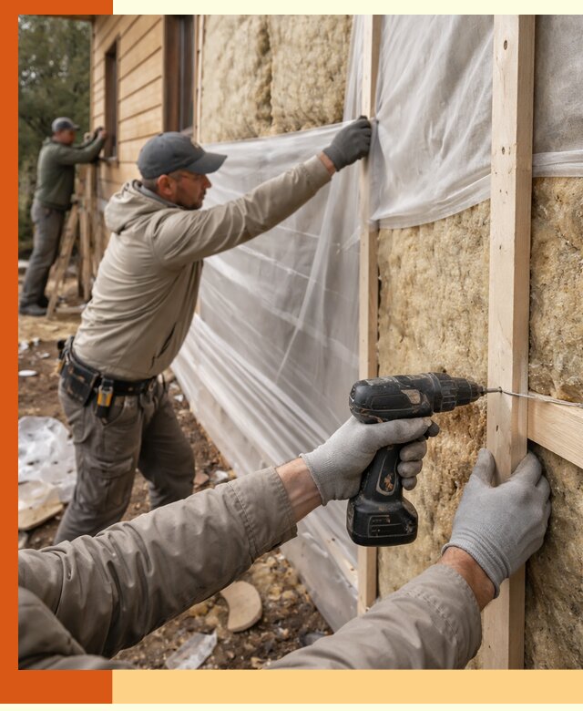 Утепление дома из бруса в Кандалакше качественно и долговечно