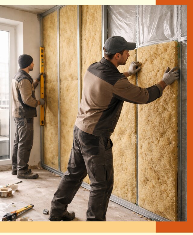 Утепление квартиры изнутри в Кандалакше от 4395 руб. за м2 | Проф. работы ТепломастерКнд