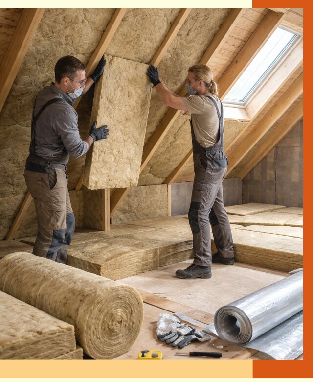 Утепление мансарды минватой в Кандалакше от 4243 руб./м2 — монтаж и пароизоляция | ТепломастерКнд