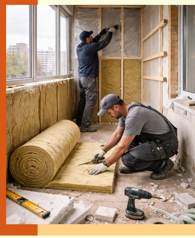 Утепление балкона под ключ в Кандалакше качественно и быстро