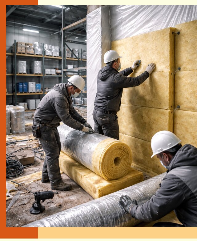 Утепление склада химсырья в Кандалакше: безопасная и эффективная изоляция