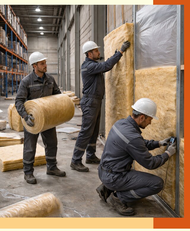 Утепление логистического центра в Кандалакше от 4546 руб/м² под ключ | ТепломастерКнд