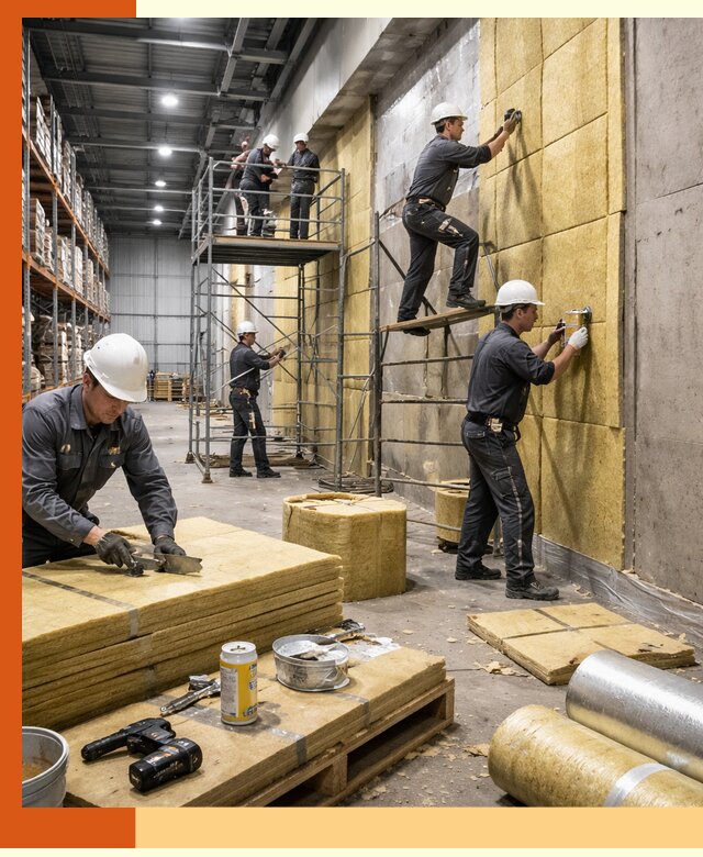 Утепление логистического центра в Кандалакше качественно и экономично