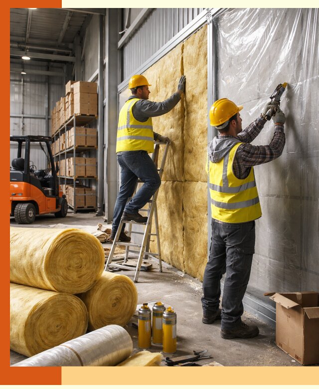 Утепление склада с техникой в Кандалакше под ключ