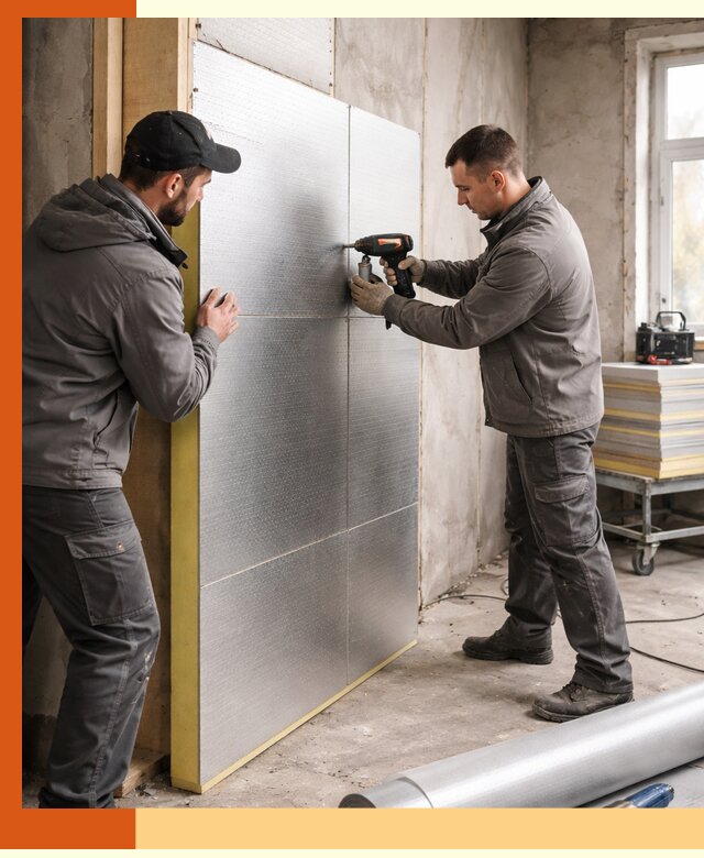 Утепление PIR панелями домов и зданий в Кандалакше