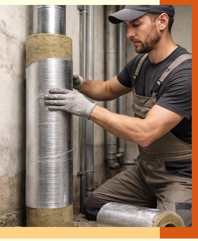 Шумоизоляция труб в Кандалакше от 1212 руб. — шумоподавление и звукоизоляция труб | ТепломастерКнд